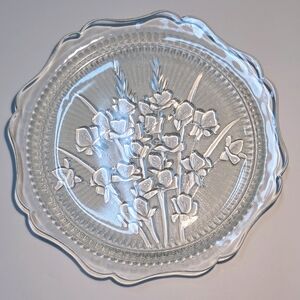 Jeannette Iris And Herringbone Depression Glass Clear 1928-1932 Original